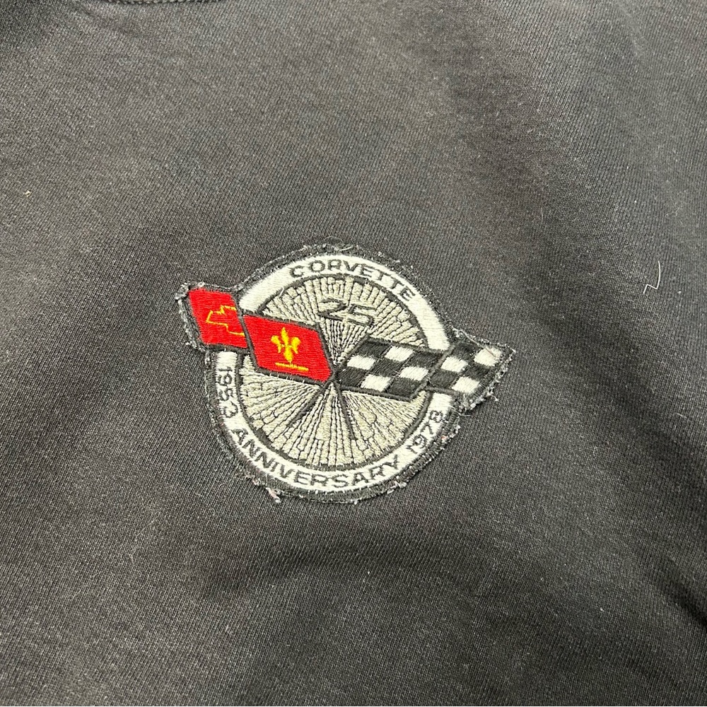 Vintage Corvette 25th Anniversary 1978 Crewneck Sweatshirt Men’s XL/XXL Black - Picture 2 of 7